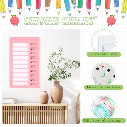 4 Pcs Chore Chart Kids Checklist Board