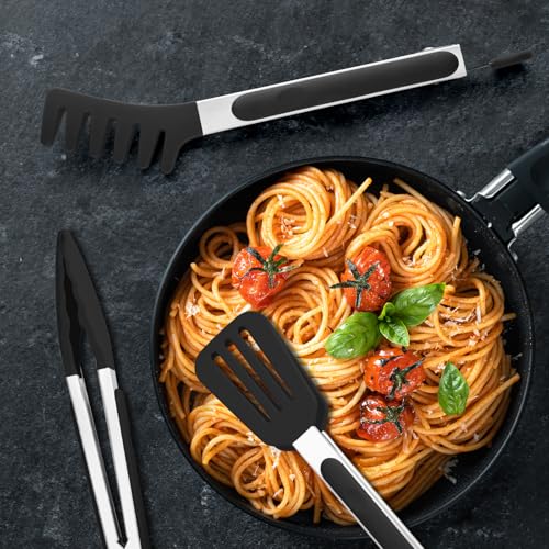 5 Pack Silicone Tongs for Cooking