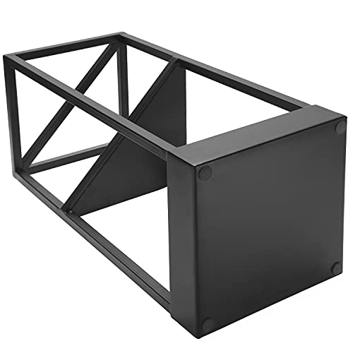 20 Inch Tall Modern Metal Geometric Freestanding Entryway Umbrella Rack or Cane Holder with Shelf for Small Umbrellas and Bottom Drip Tray
