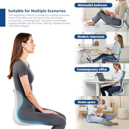 Ergonomic Back Support for Office Chair Cushion with Lumbar Pillow