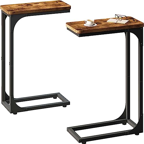 Living Room Table Sets Narrow C Shaped Side Table Set of 2