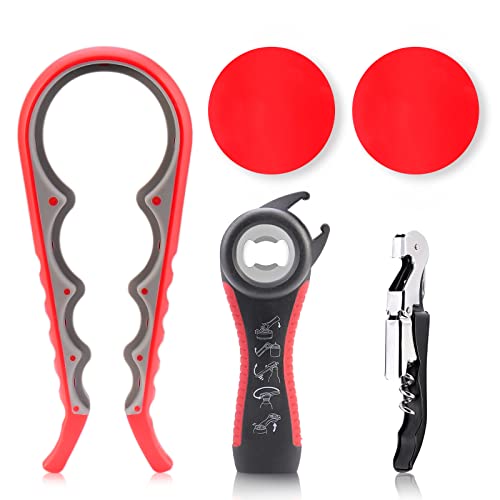 5 Pack Bottle Opener Jar Opener For Weak Hands