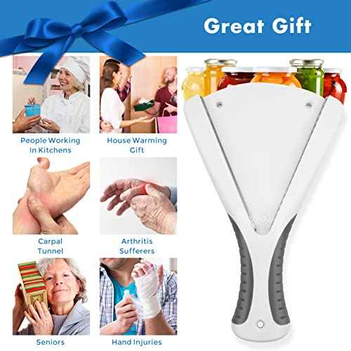 Jar Opener Effortless Jar Opener for Weak Hands & Seniors With Arthritis Jar Lid Opener for Arthritic Hands