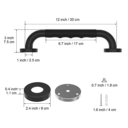 2 Pack Anti Slip Shower Grab Bars