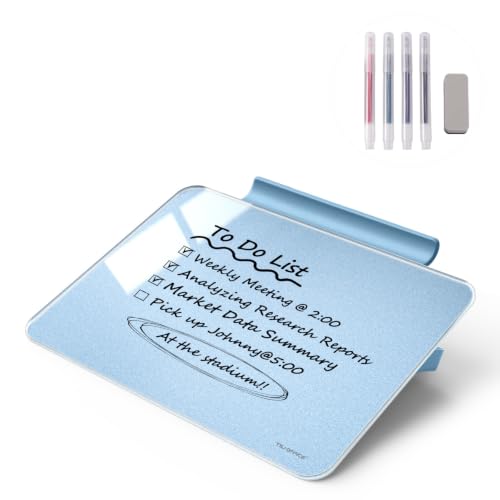 Small Desktop Glass Whiteboard