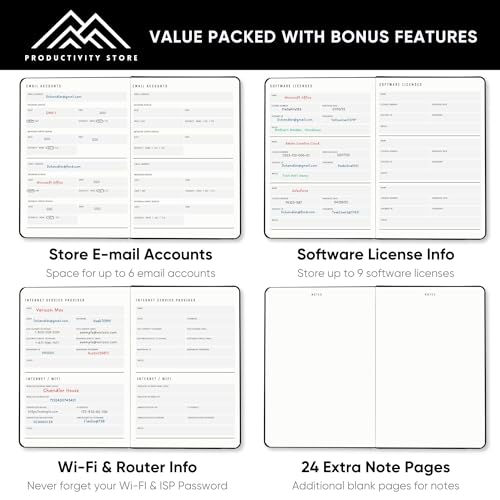 Best Password Book with Alphabetical Tabs