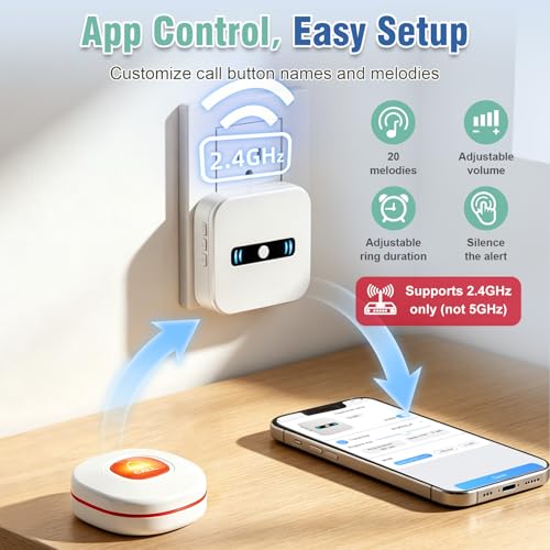 WiFi Caregiver Pager Alert Button