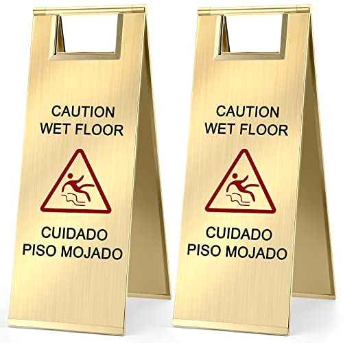 2 Pcs Wet Floor Sign