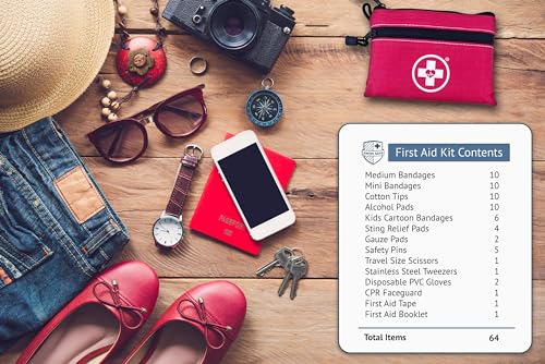 2-in-1 First Aid Kit for Car, Travel & Home, Businesses - Bonus Mini Kit for Medical Emergency Aid, Survival, Camping