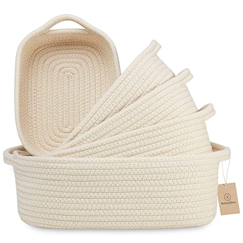 Rectangle Rope Baskets Set of 5