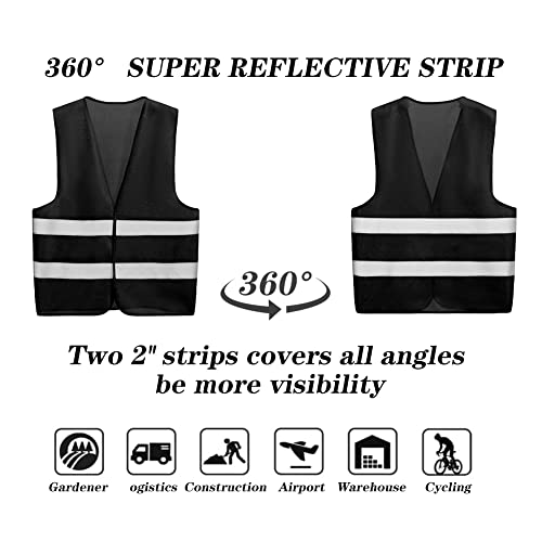 10 Pack Mount Marter Safety Reflective Vest for Outdoor Operator