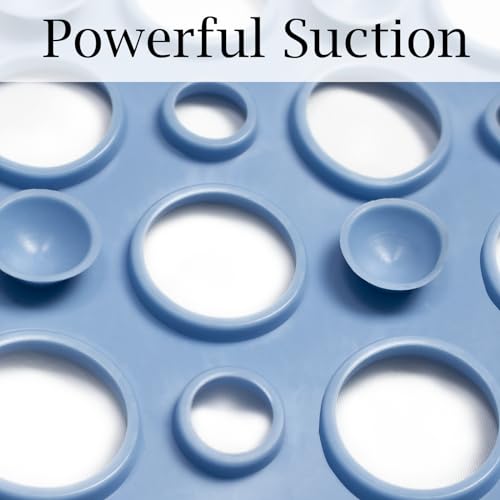 Large Shower Mat Non Slip TPE Bathtub Mat Suction Cups