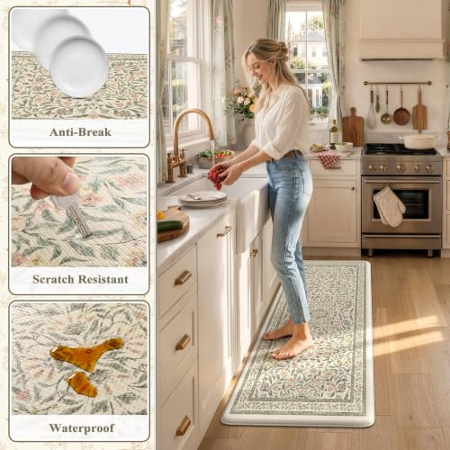 Kitchen Mats Cushioned Anti Fatigue Kitchen Rugs and Mats