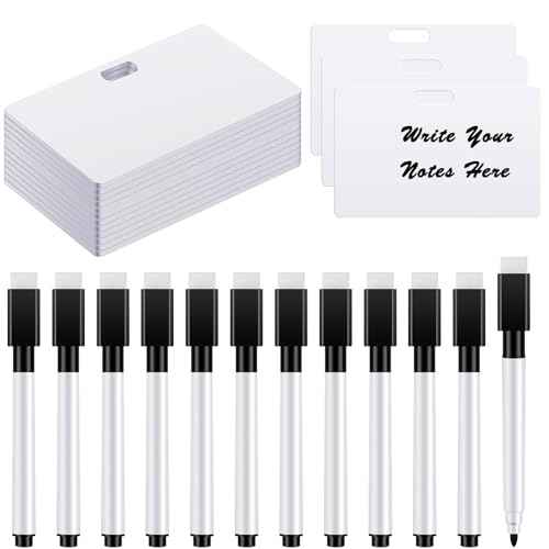 24 Packs Mini Dry Erase Board
