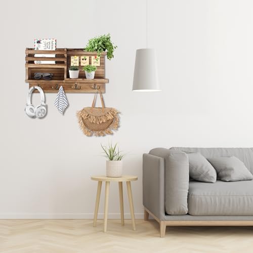 Solid Wood Key Holder Wall Mount