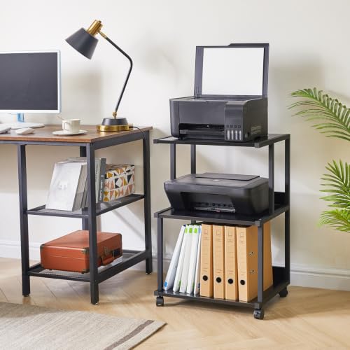 Printer Stand with Storage Shelf