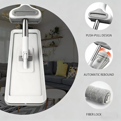 Wet Dry Flat Microfiber Mop for Hardwood Floors