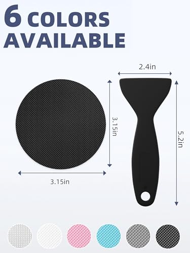 Round Non Slip Bathtub Stickers with Scraper