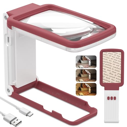 Magnifying Glass with Light and Stand