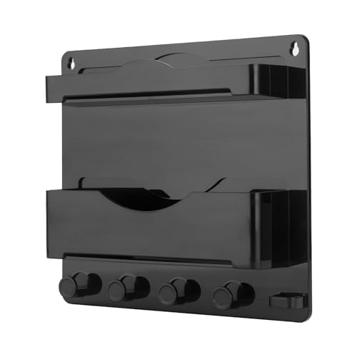 Bedside Wall Shelf with Glasses Hooks