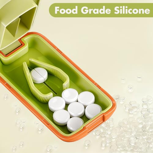 Pill Cutter Sharp & Durable Silicone Pill Splitter