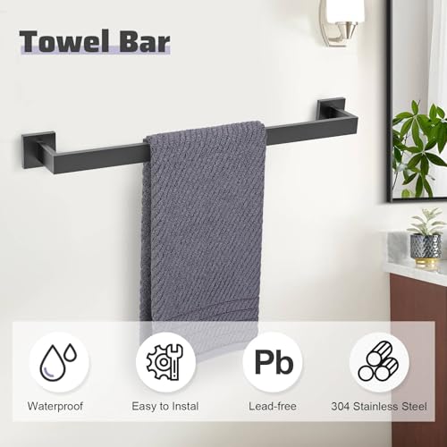 5 Pieces New Bathroom Towel Bar Set 23.6