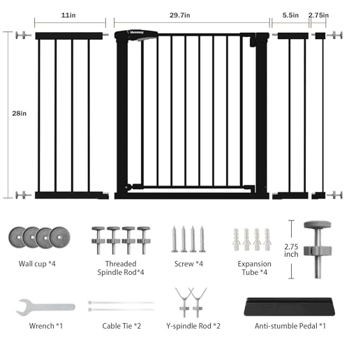 29.5" 51.5" Extra Wide Baby Gate Dog gate