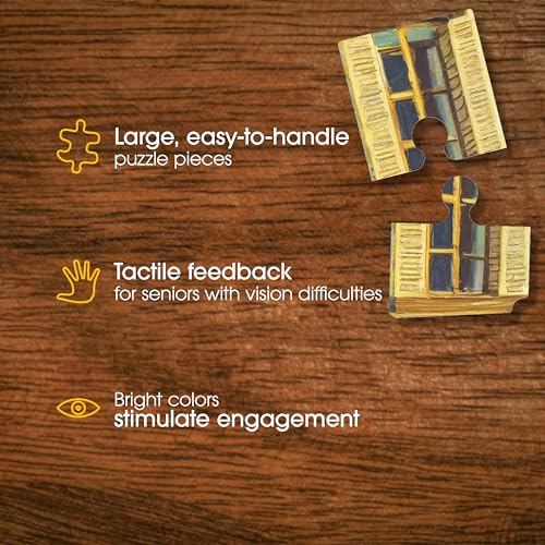 Numbered 3 Pack Large Piece Puzzles for Seniors