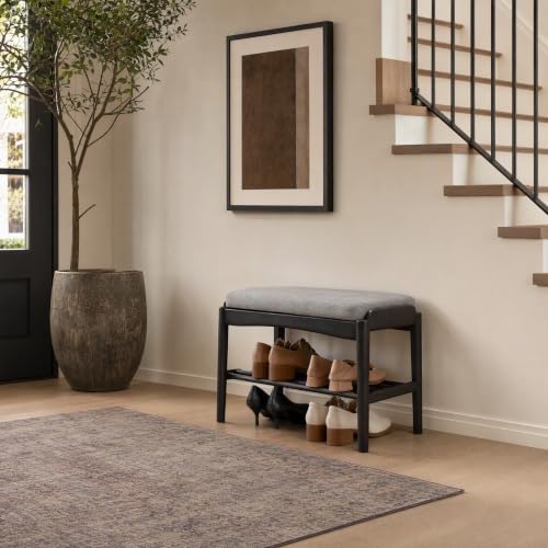 Solid Wood Shoe Bench