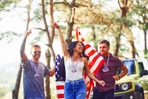 20PCS Fourth 4th of July Necklaces Beads