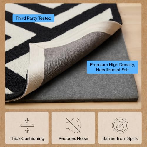Felt Rug Pad for Hardwood Floors with Rubber Backing