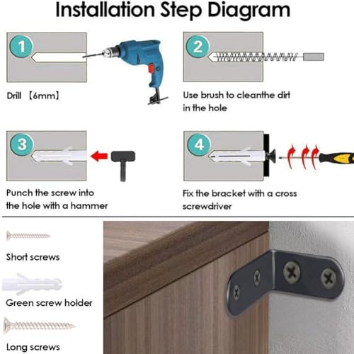 Furniture Anchors Small Aesthetic Earthquake Straps for Furniture Dresser Wall Anti