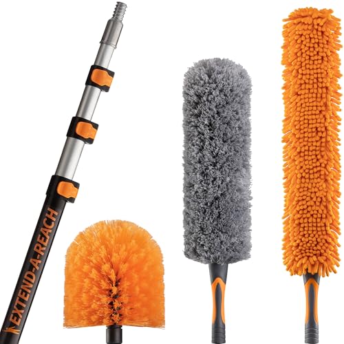 4 Piece Dusting Kit with Extension Pole