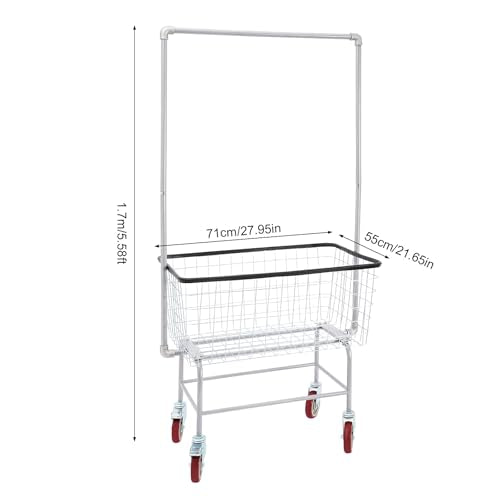 Heavy Duty Laundry Cart with Wheels