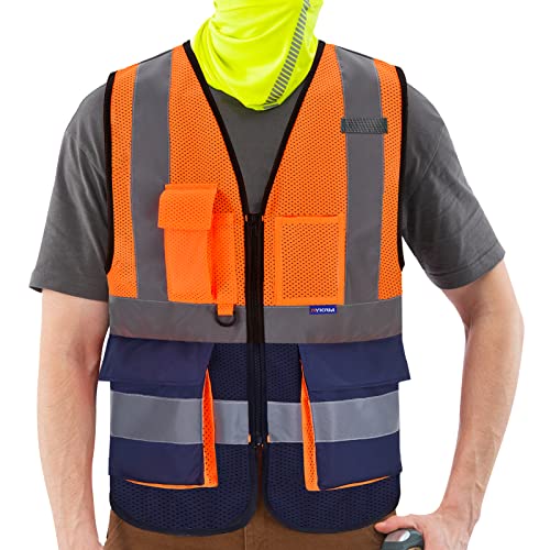 21 colors High Visibility Reflective Work Safety Vest XS