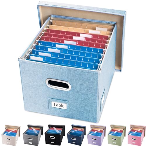 File Box with Metal Brackets