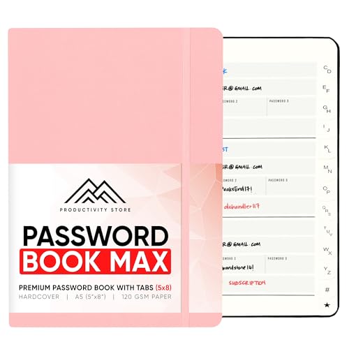 Best Password Book with Alphabetical Tabs