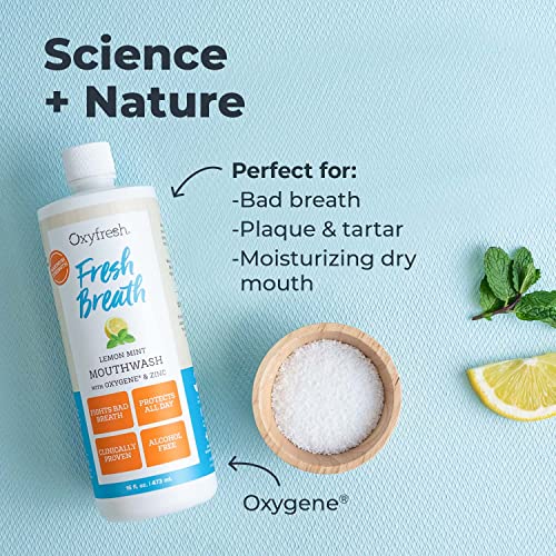 Lemon Mint Fresh Breath Mouthwash