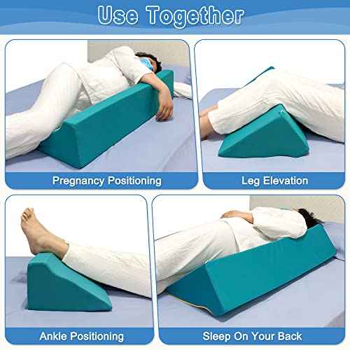 Bedsore Turning Wedge Anti Bed Sores Treatment Pillow Body Positioners Incline Side Sleeping U Shape Medical Wedges Post Surgical Care for Bedridden Pregnancy Elderly Prevent Pressure Ulcer