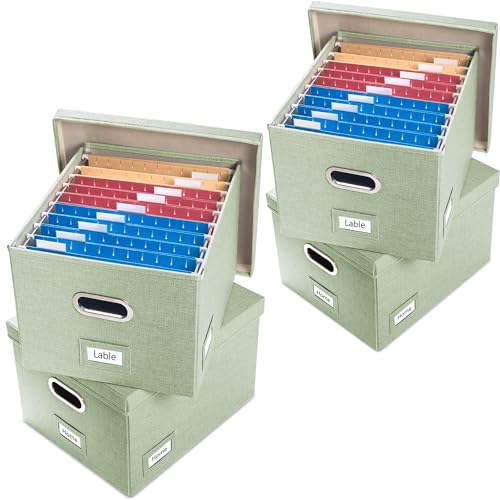 File Box with Metal Brackets