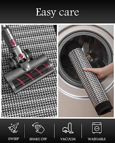 2 PCS Kitchen Rugs Mats Non Skid Washable