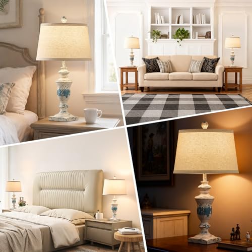Farmhouse Table Lamps Set of 2