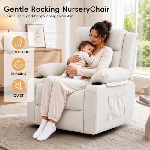 360°Swivel Rocker Recliner Chair for Adults