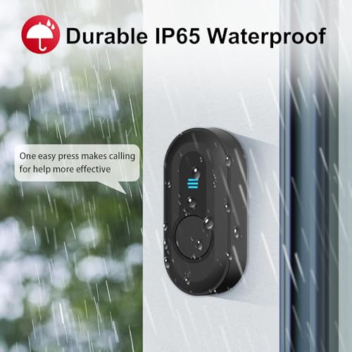 Caregiver Pager Wireless Call Button System Call Bell Alert Button Wireless Calling System for Elderly at Home