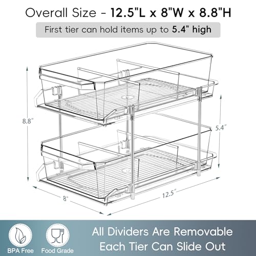 2 TIER SLIDE OUT ORGANIZER
