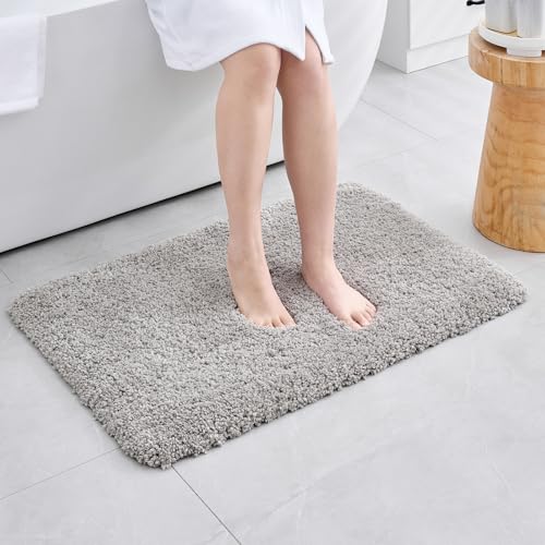 Bathroom Rug Non Slip Fluffy Bath Mat for Bathroom Floor Washable Plush Luxury Bath Rug for Tub Soft Shaggy Shower Sink Mat