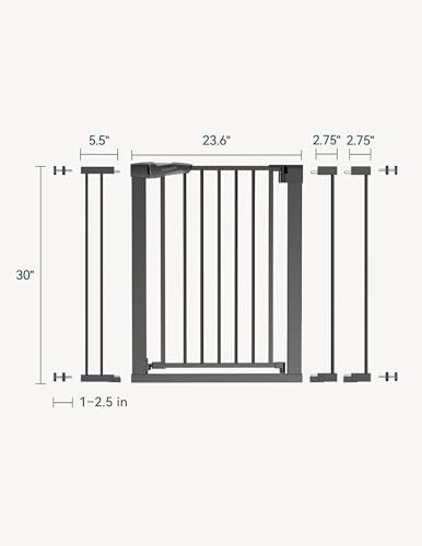 Pressure Mounted Baby Gate for Stairs