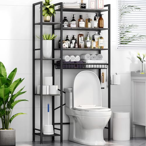 Over The Toilet Storage Rack with Extra Side Shelves