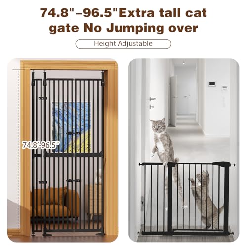 75″ Extra Tall Cat Gate for Doorway
