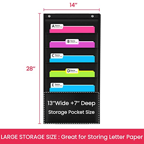 Heavy Duty Storage Pocket Chart for Classroom and Office